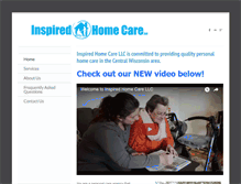 Tablet Screenshot of myinspiredhomecare.com